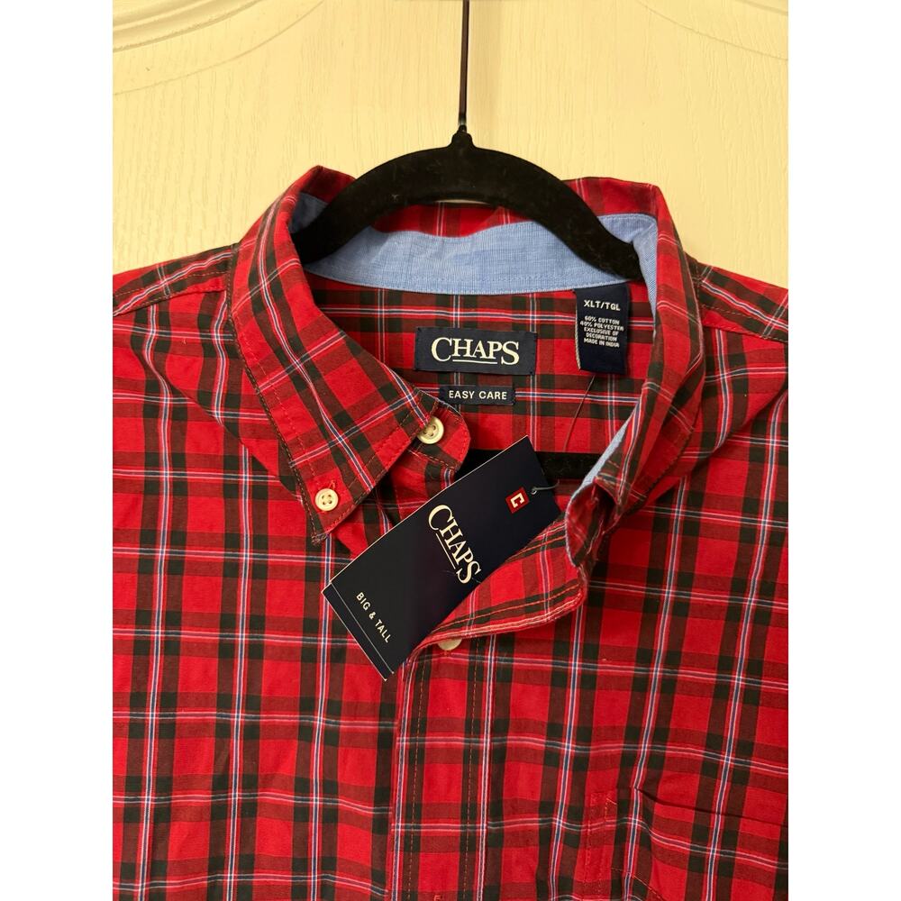 Chaps Men's Long Sleeved Dress Shirt - Size XLT - New With Tags - Picture 2 of 3